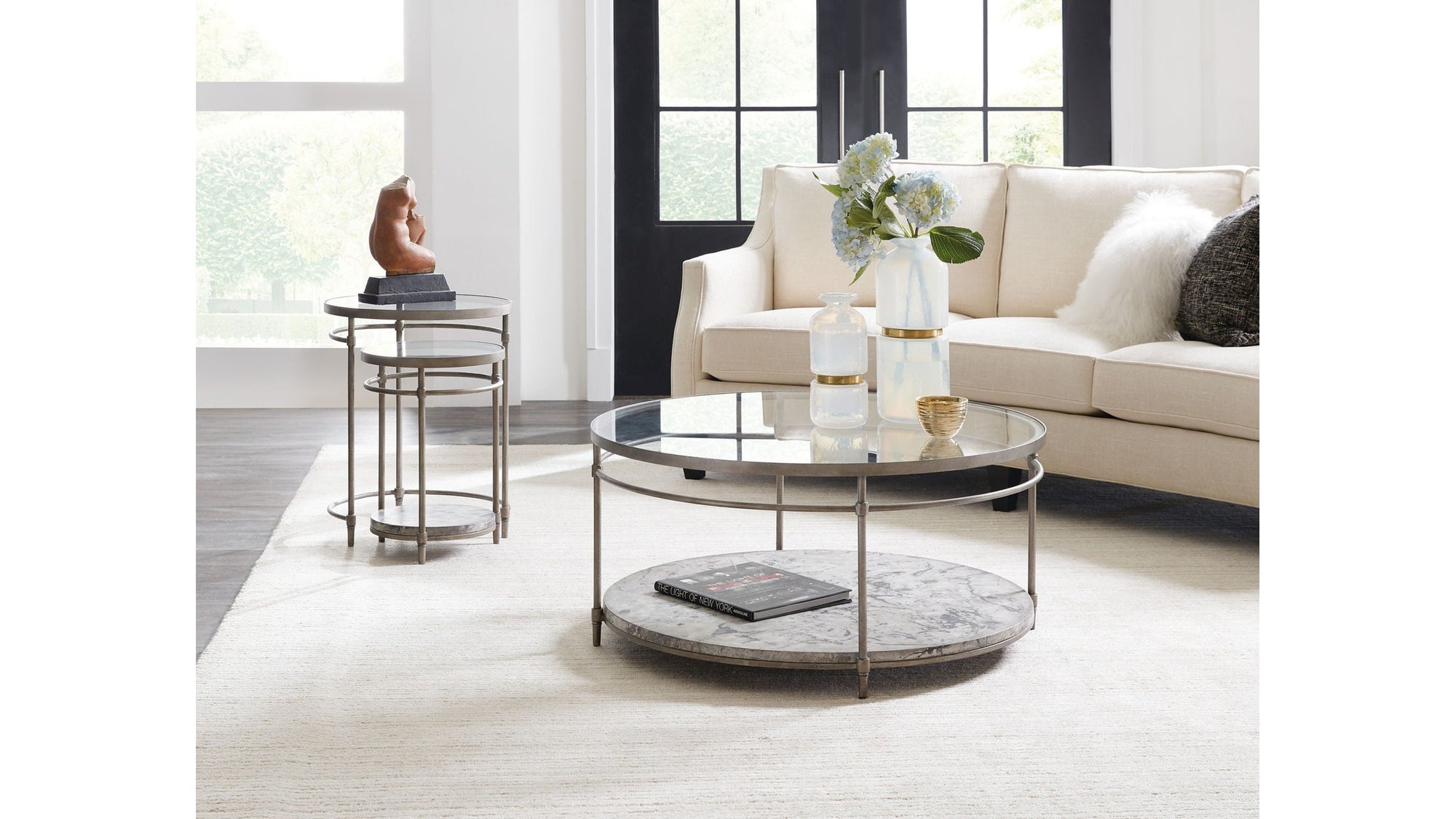 Commerce And Market - Nesting Tables - Gray