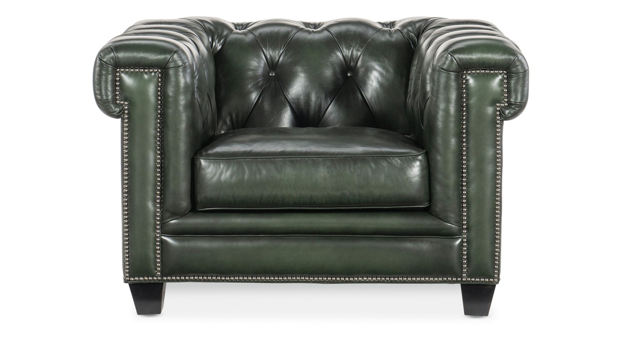 SS - Charleston Tufted Chair - Dark Green
