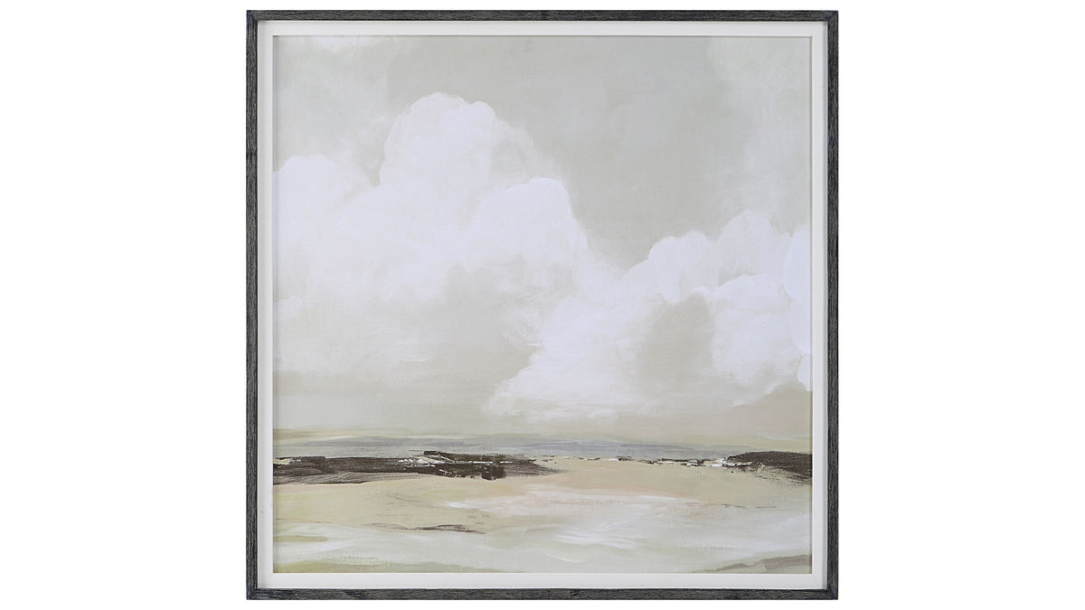 Soft Clouds - Framed Print - Silver