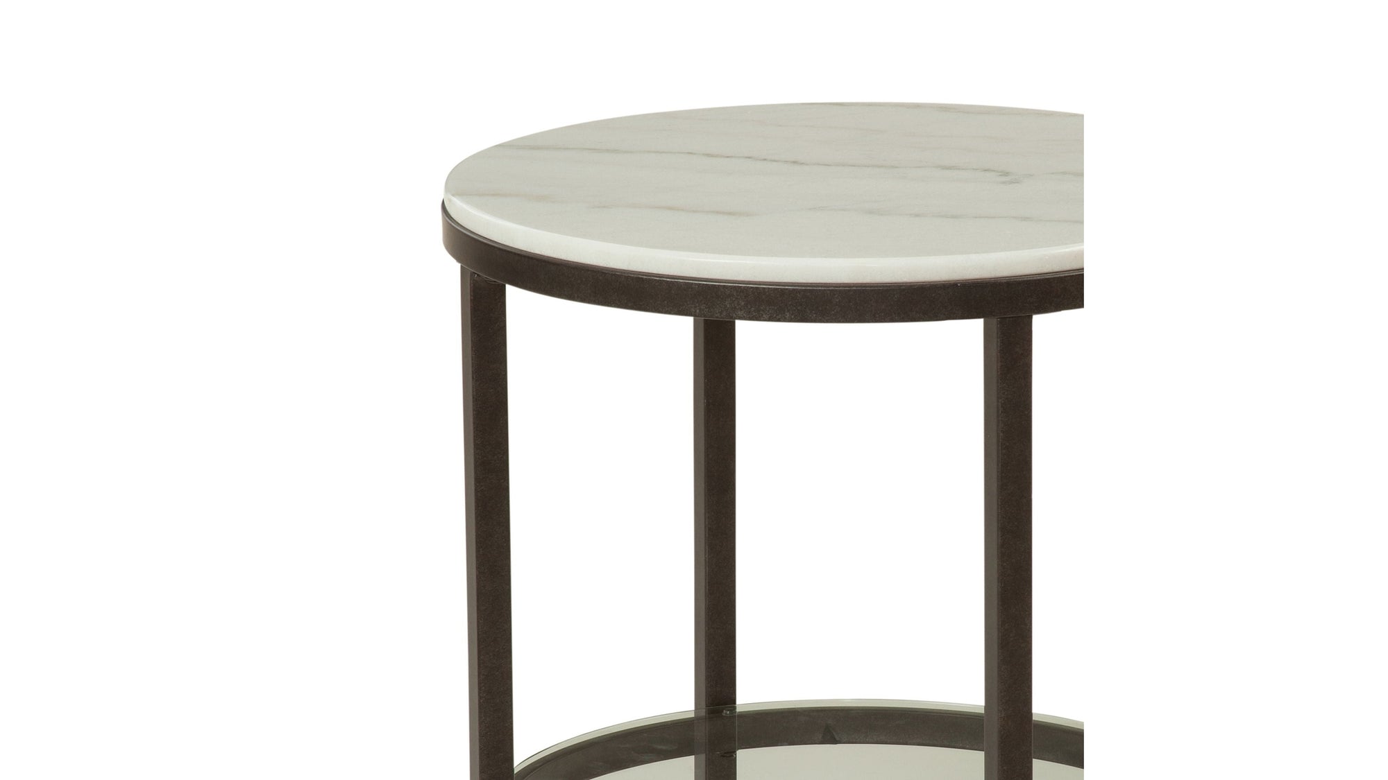 Whitman - Round End Table - White