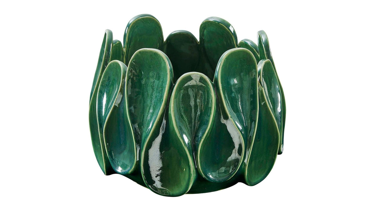 Petal Pinch - Indoor-Outdoor Bowl - Green