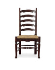 English Country - Ladderback Side Chair Set of 2 - Dark Brown
