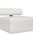 Bolster Back - Armless Outdoor Sofa - White