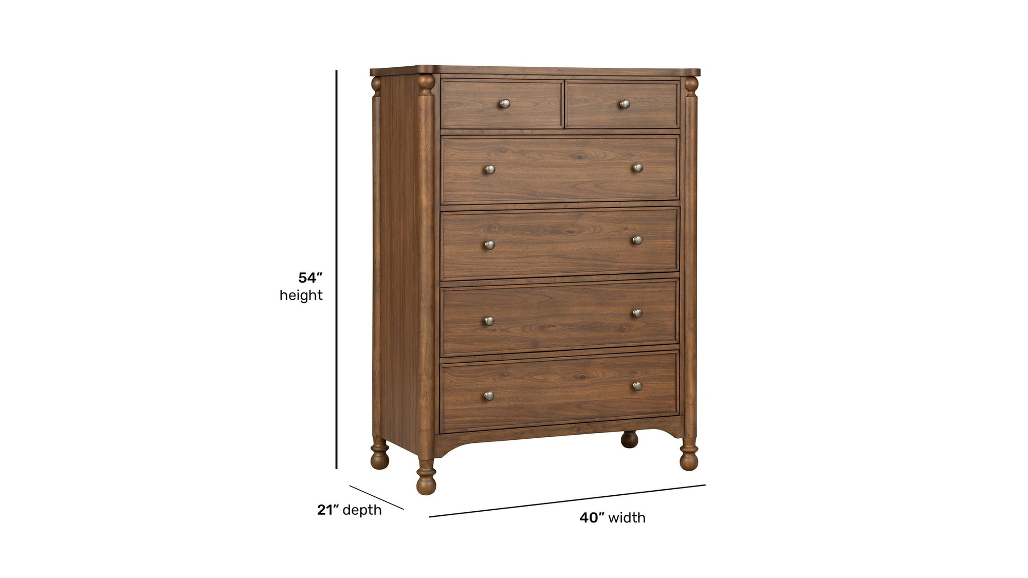Azalea - Drawer Chest - Walnut