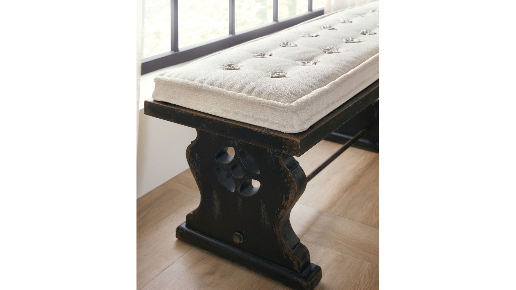 Ciao Bella - Bench - Beige / Black