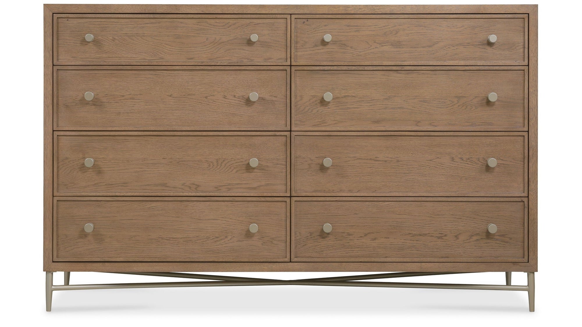 Sonnet - Eight-Drawer Dresser - Dark Gray