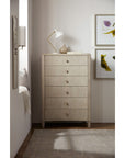 Elixir - 6-Drawer Drawer Chest - Pearl Silver