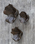Two Wood - Wall Decor (Set of 3) - Mocha