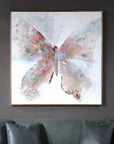 Free Flying - Hand Painted Canvas - Blue