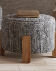 Jasper - Accent Ottoman - Exquisite Zebra
