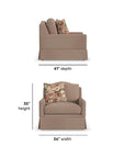 Lottie - Skirted Bottom Chair