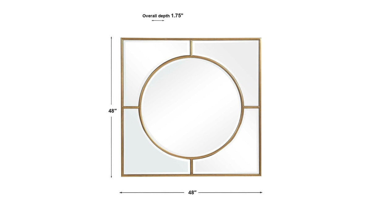 Stanford - Square Mirror - Gold