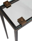 Averona - Glass Top Accent Table - Bronze