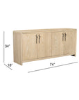 Trifecta - Server - Driftwood Cerused Oak