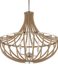 Lovelock - 4 Light Rope Empire Chandelier - Light Brown