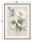 Floral Harmony II Framed Canvas - Green