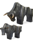 Regal Bull - Sculptures (Set of 2) - Bronze