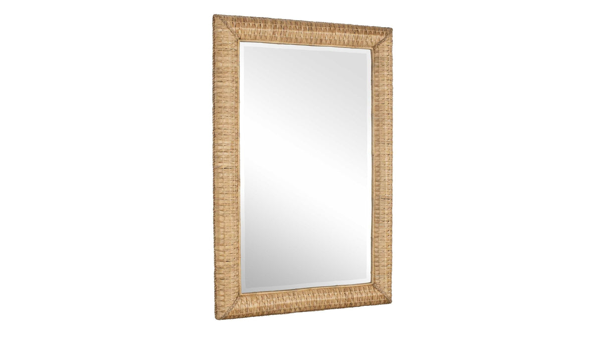 Twisted Seagrass - Large Mirror - Woodtone