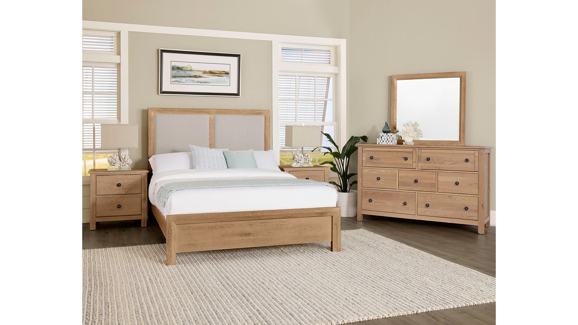 Custom Express - Upholstered Bed - Pebble Grey