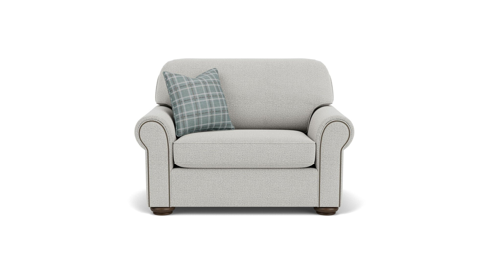 Preston - Fabric Chair And a Half With Nailhead Trim