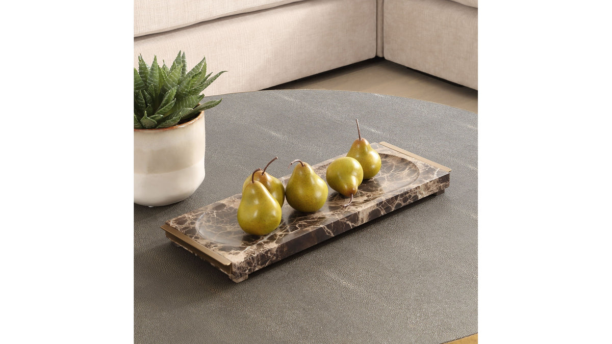 Marble Crest - Tray - Light Brown