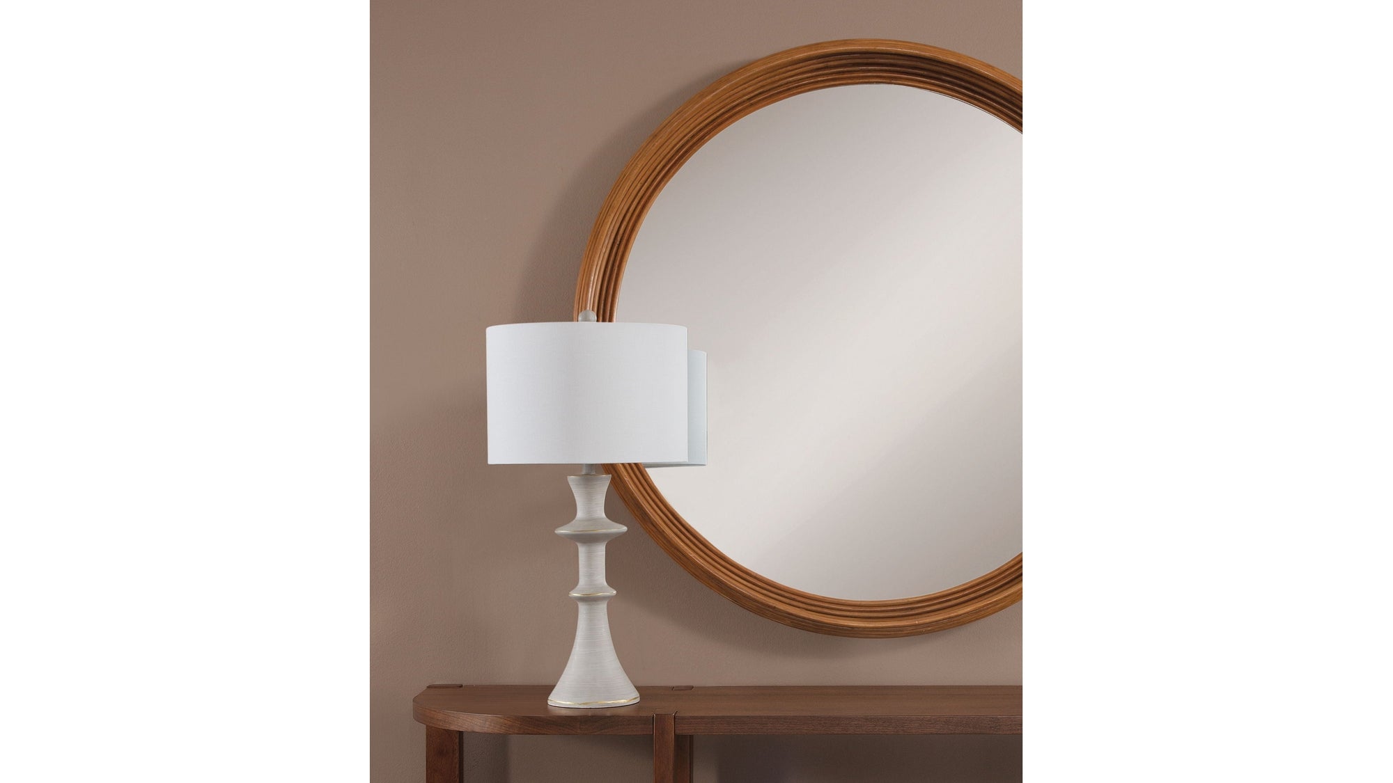Candra - Table Lamp - Pearl Silver