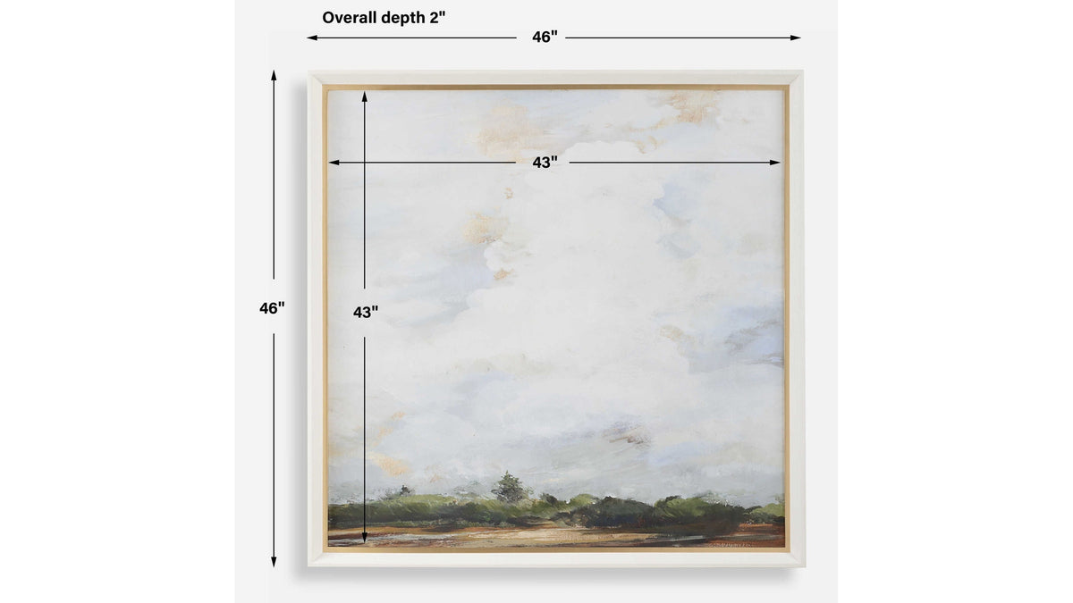 Whispering Cloudscapes - Landscape Print - Light Brown