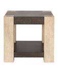 Harmony - End Table - Carbon Mindi / Blonde Acacia