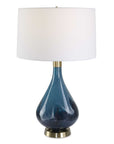 Riviera - Art Glass Table Lamp - Blue