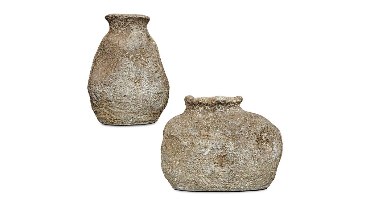 Ancient Echos - Vases Set of 2 - Gray
