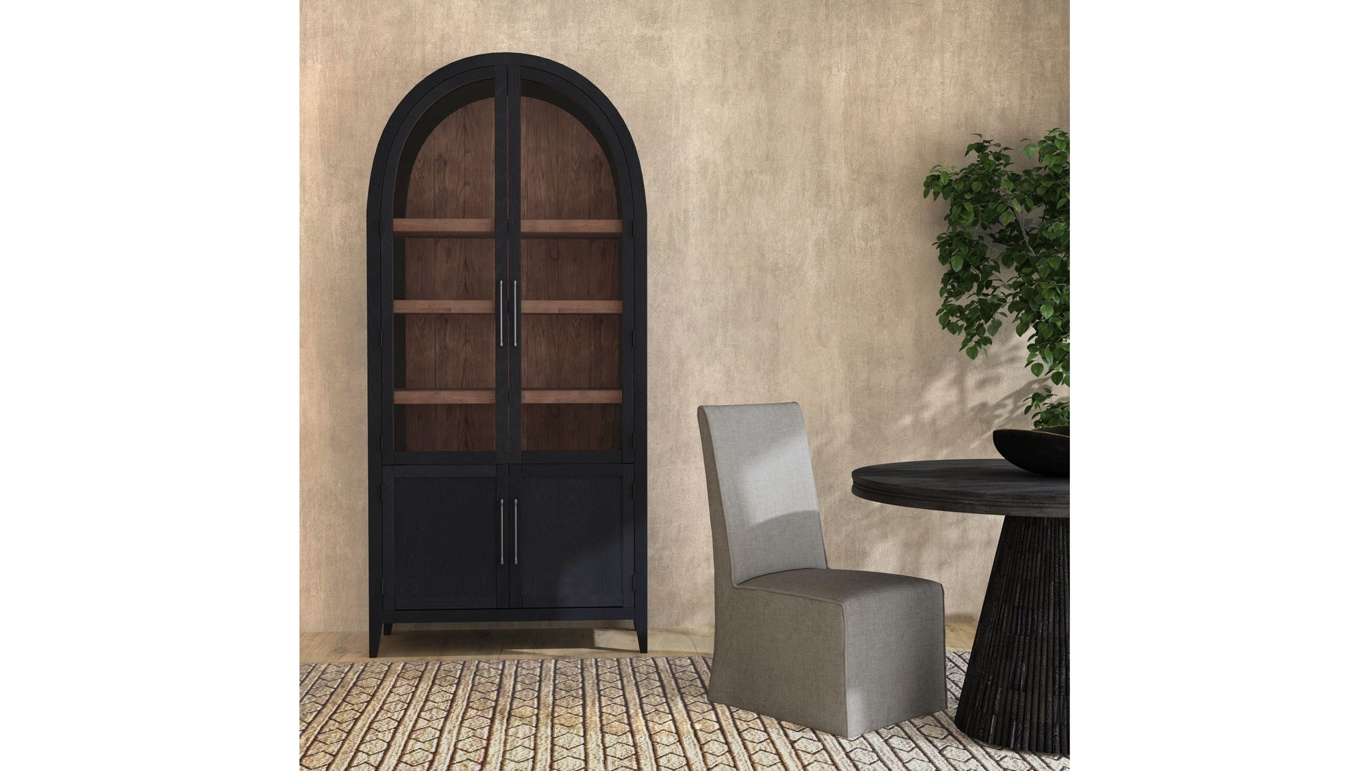 Fynn - Display Cabinet - Black