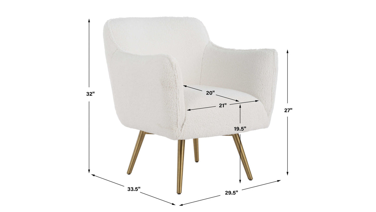 Oasis - White Swivel Chair