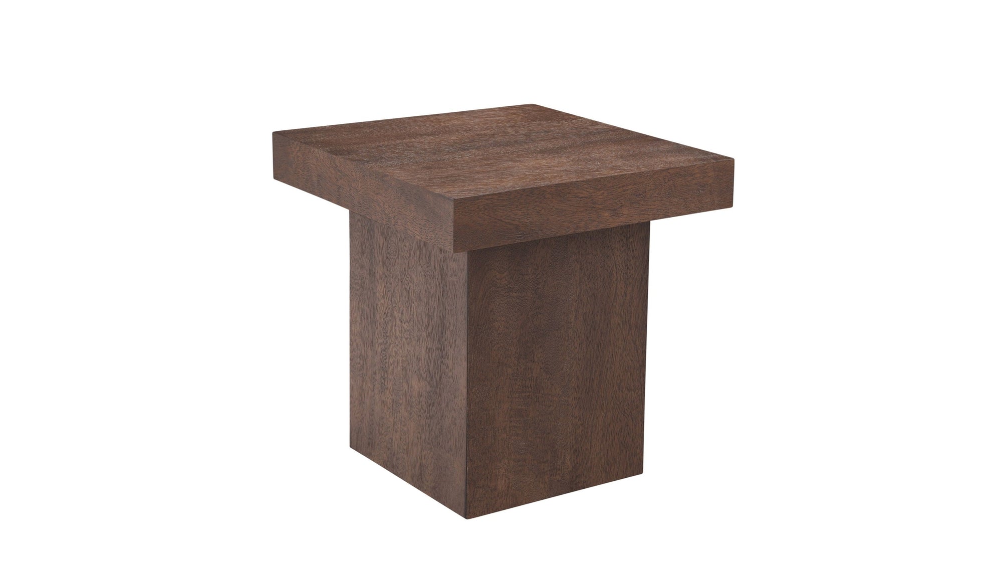 Padula - Large End Table - Brown Oak