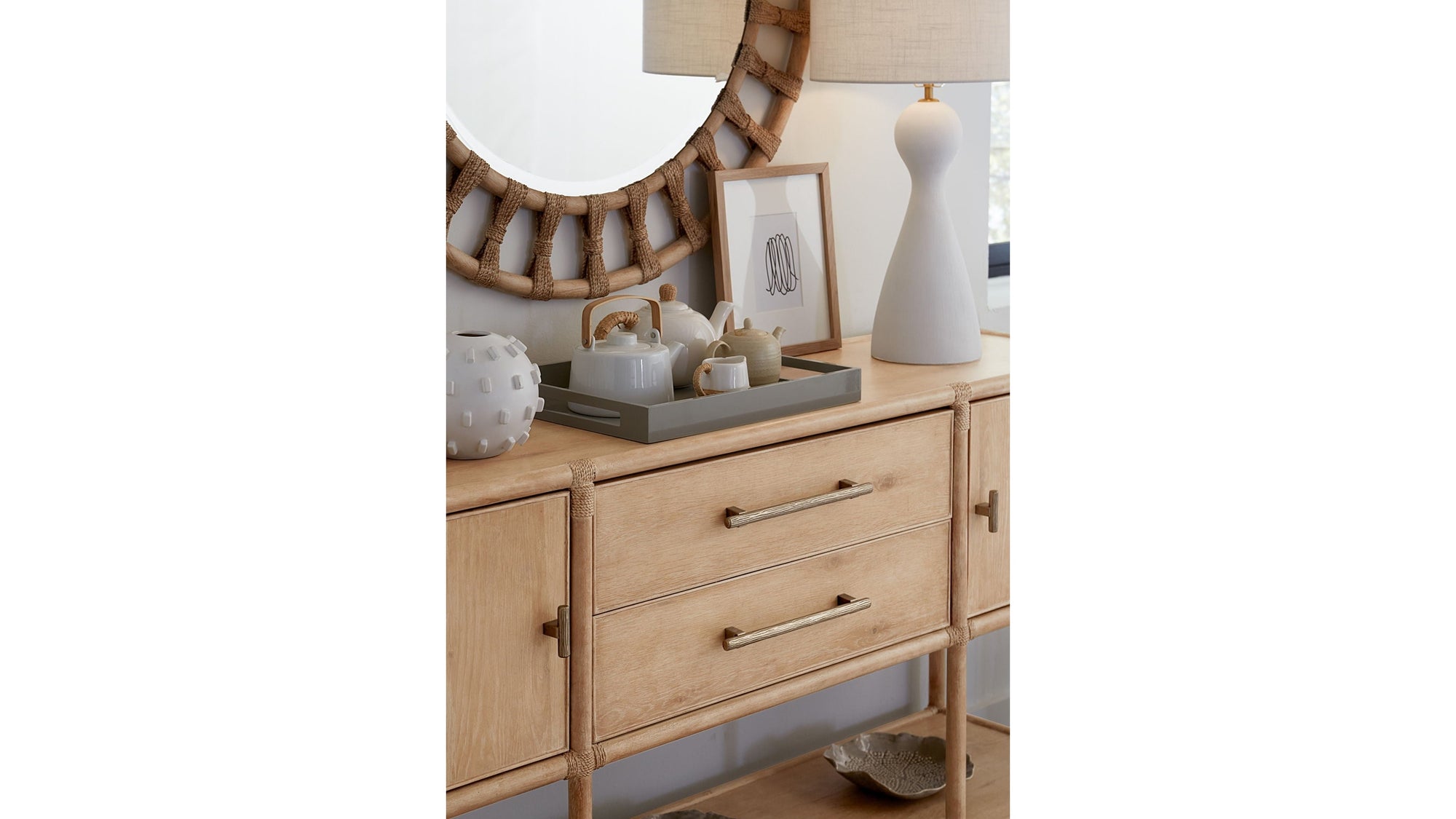 Retreat - Pole Rattan Sideboard