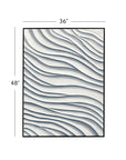 Ripples Canvas Art - White