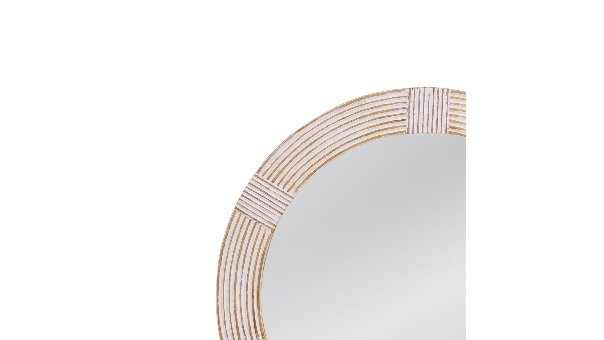 Brockton - Wall Mirror - White Wash
