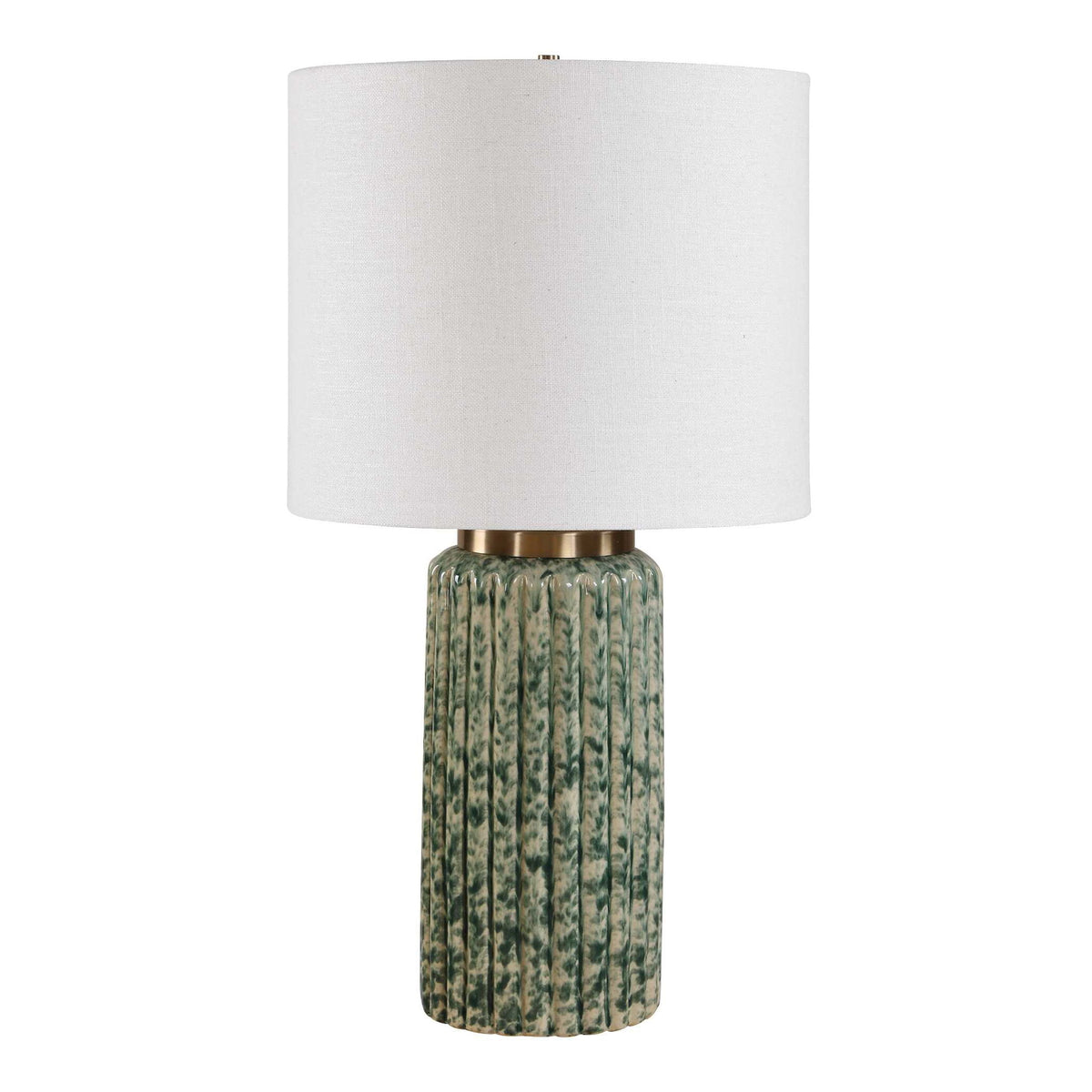 Hensley - Table Lamp - Ivory &amp; Green