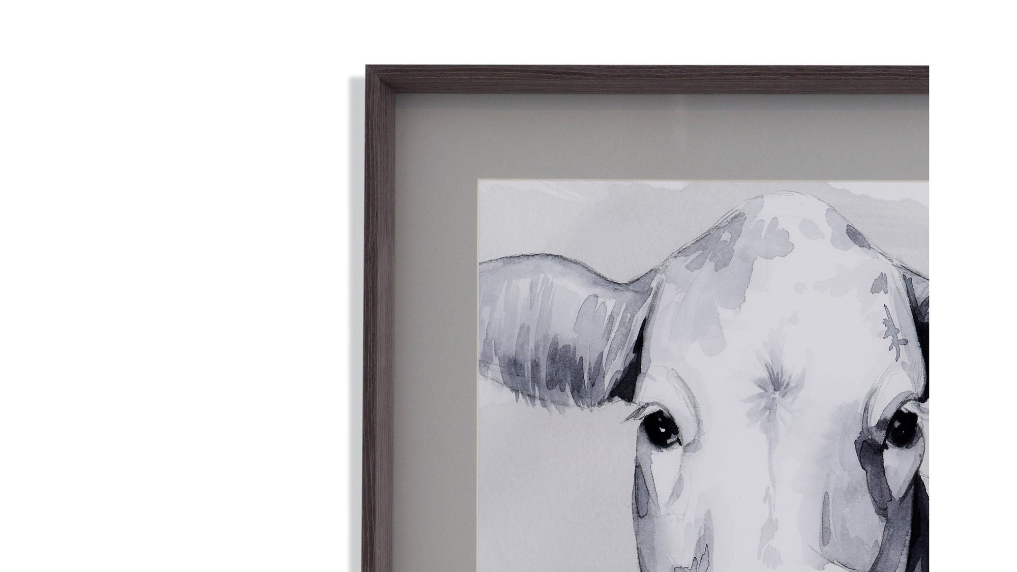 Sweet Face I - Framed Print - Gray