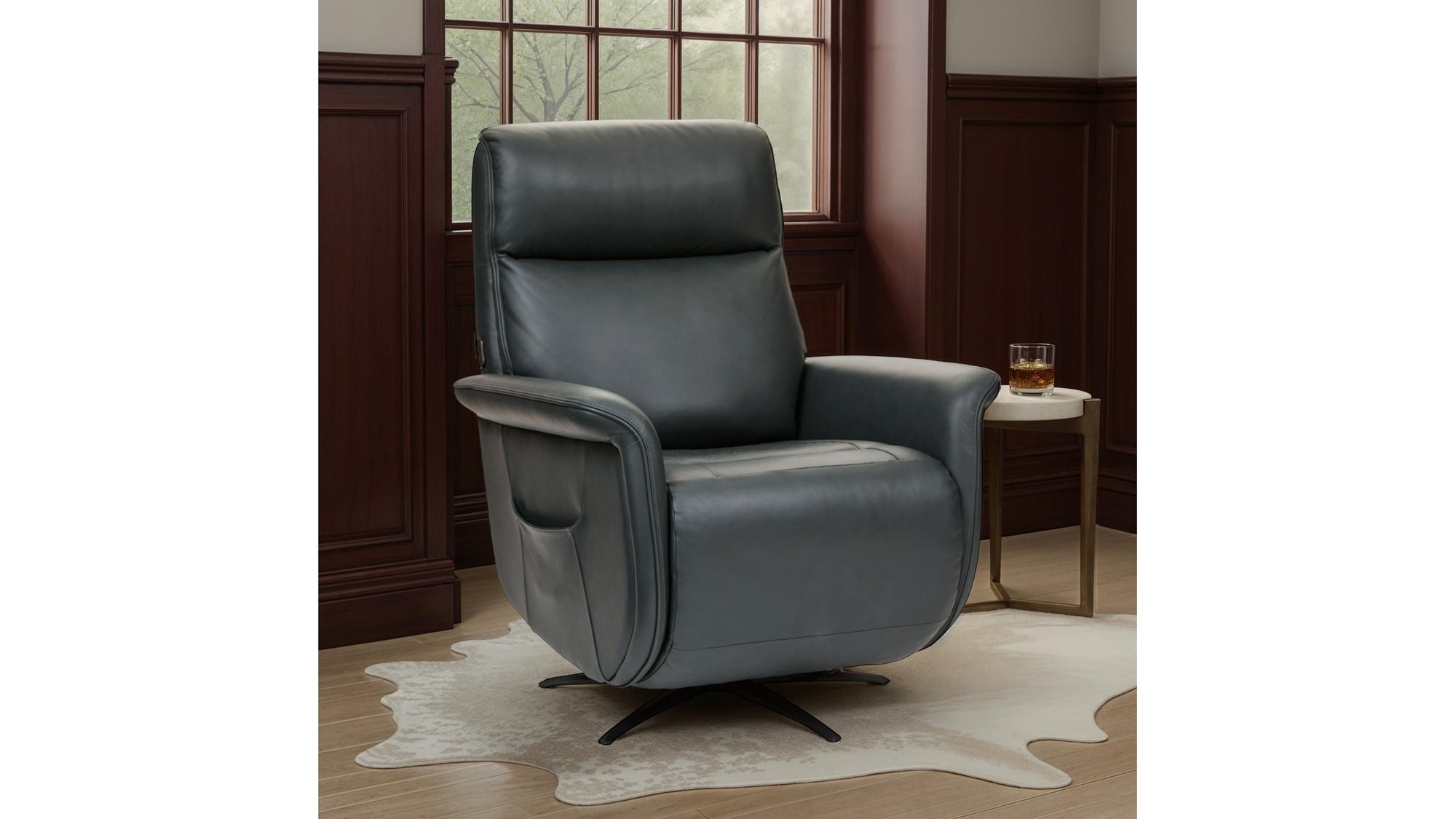 Haven - Power Swivel Recliner With Power Headrest, Lumbar, Heat, Massage &amp; Ventilation