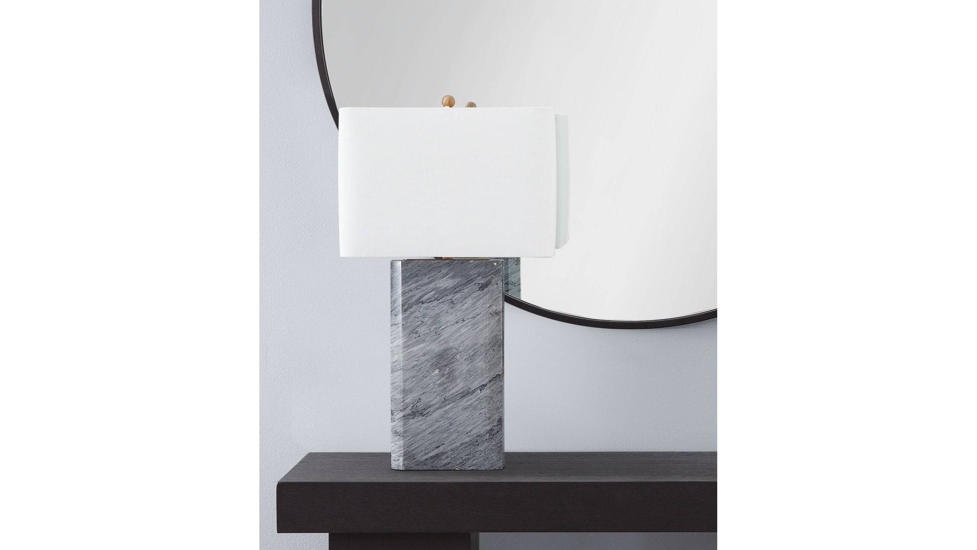 Leed - Table Lamp - Dark Gray / White