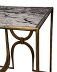 Sandra - End Table - Gray / Bronze