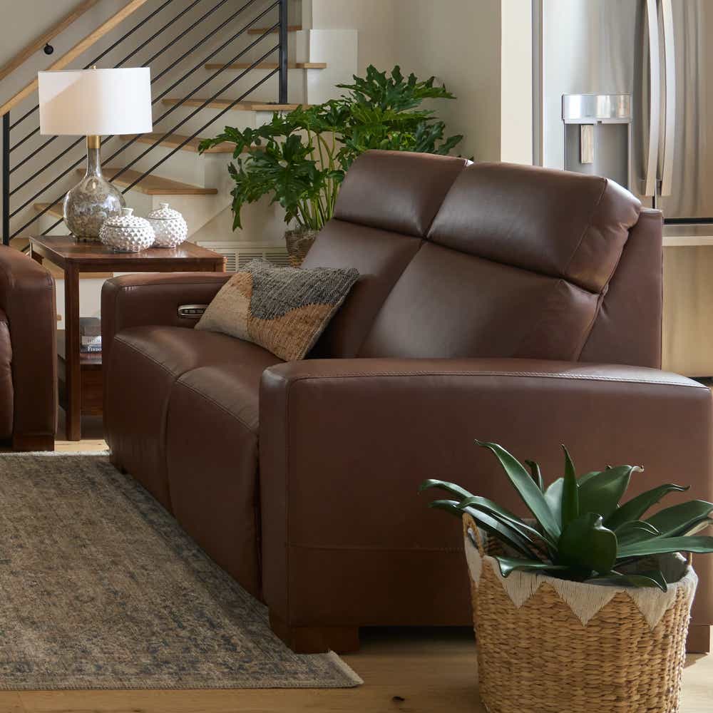 Acadia Power Reclining Loveseat w/ Headrest