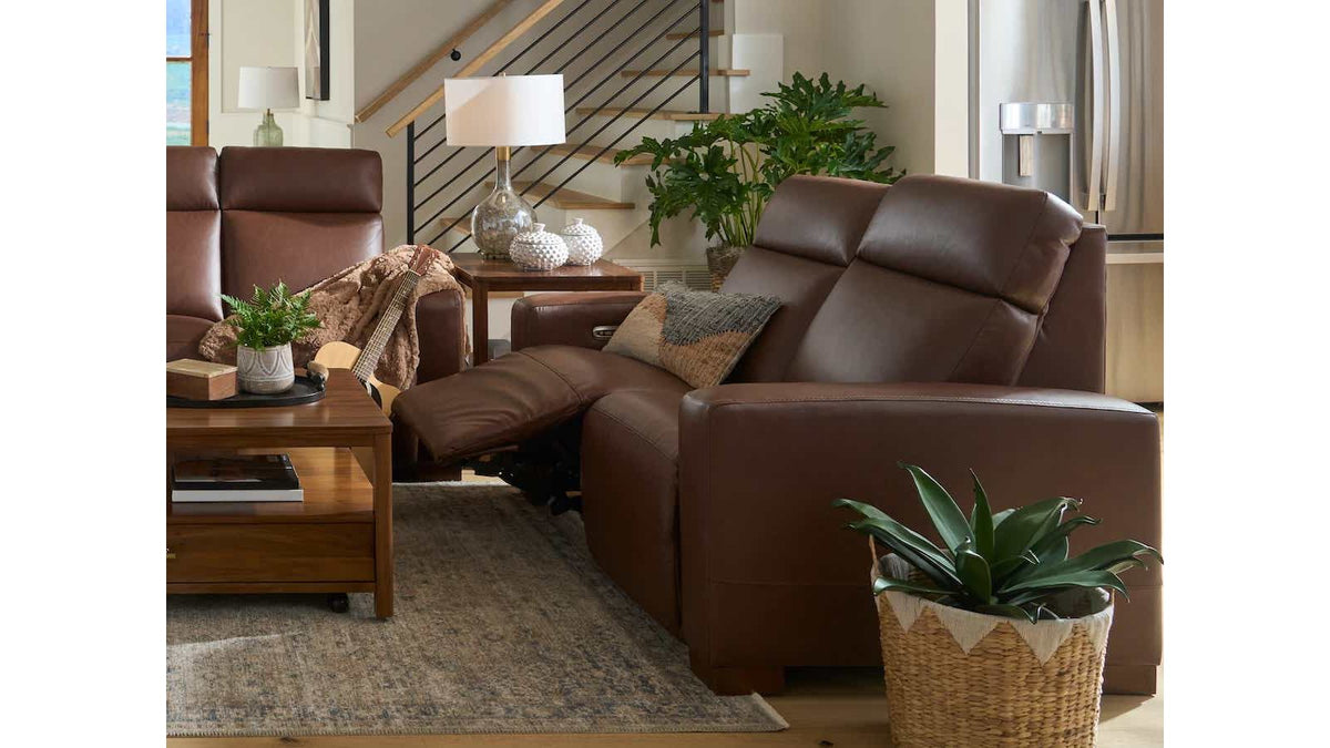 Acadia Power Reclining Loveseat w/ Headrest