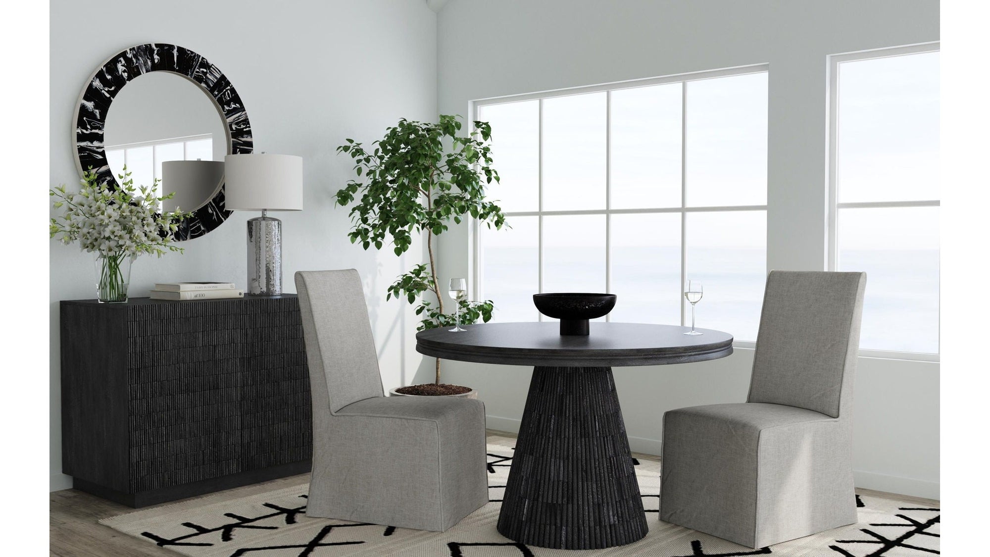 Mackie - Dining Chair Set of 2 - Hempstead Dove