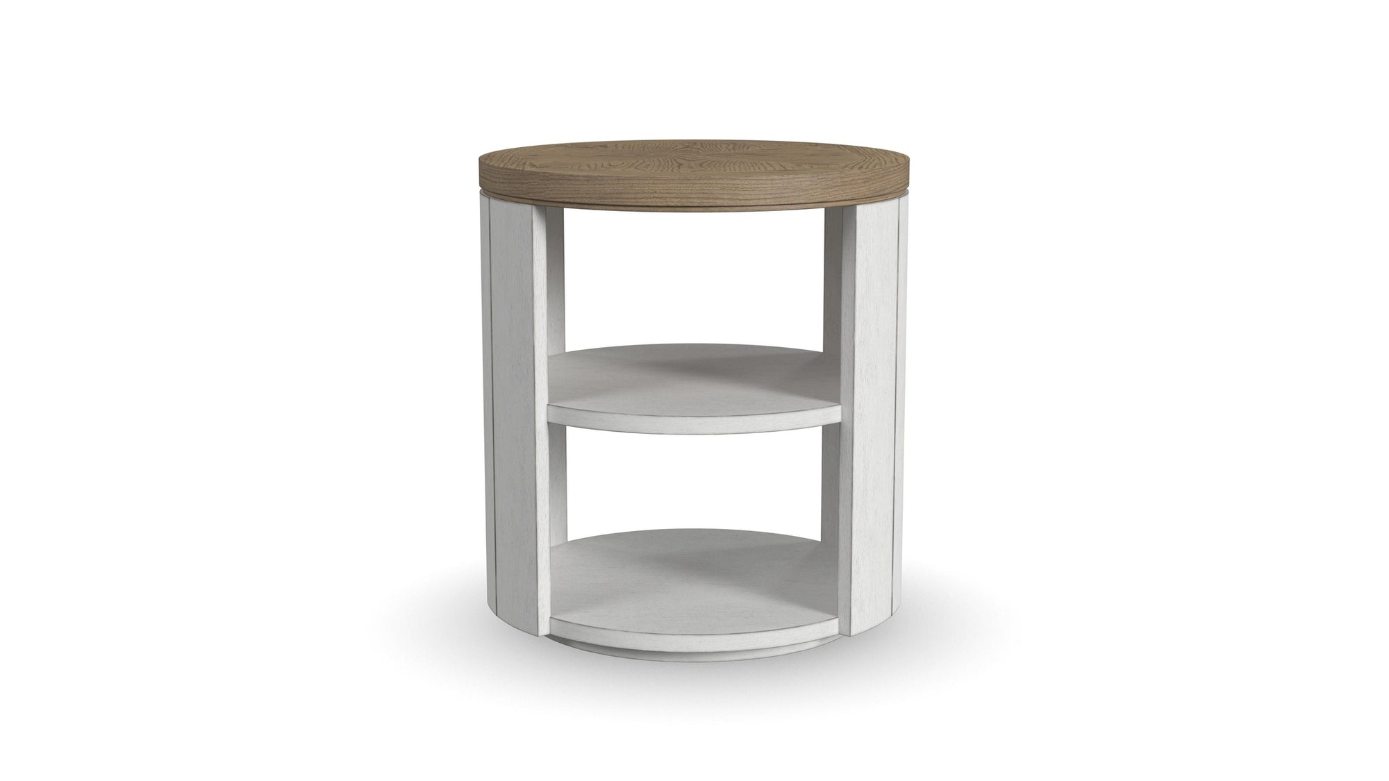 Melody - Round End Table - White