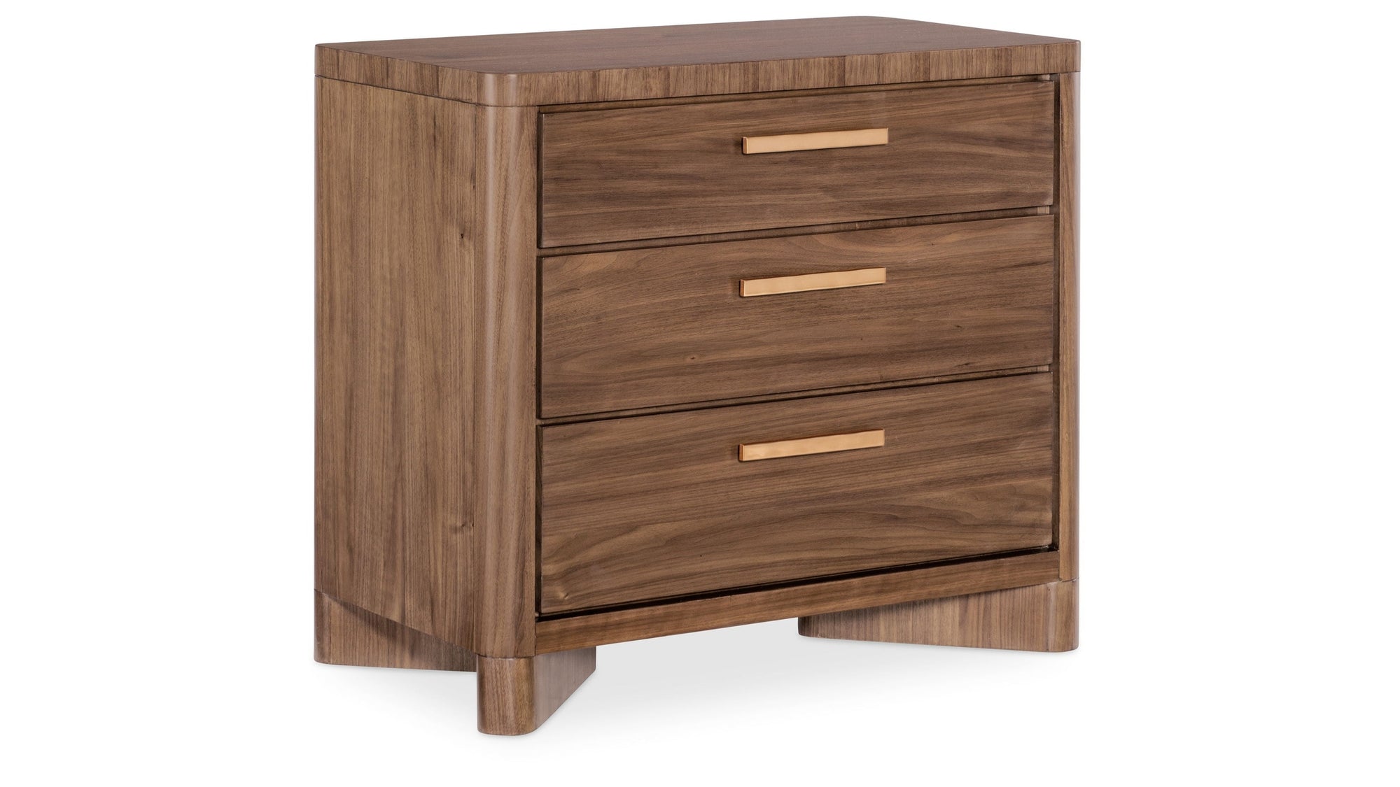 Eleana - Three Drawer Nightstand - Light Caramel