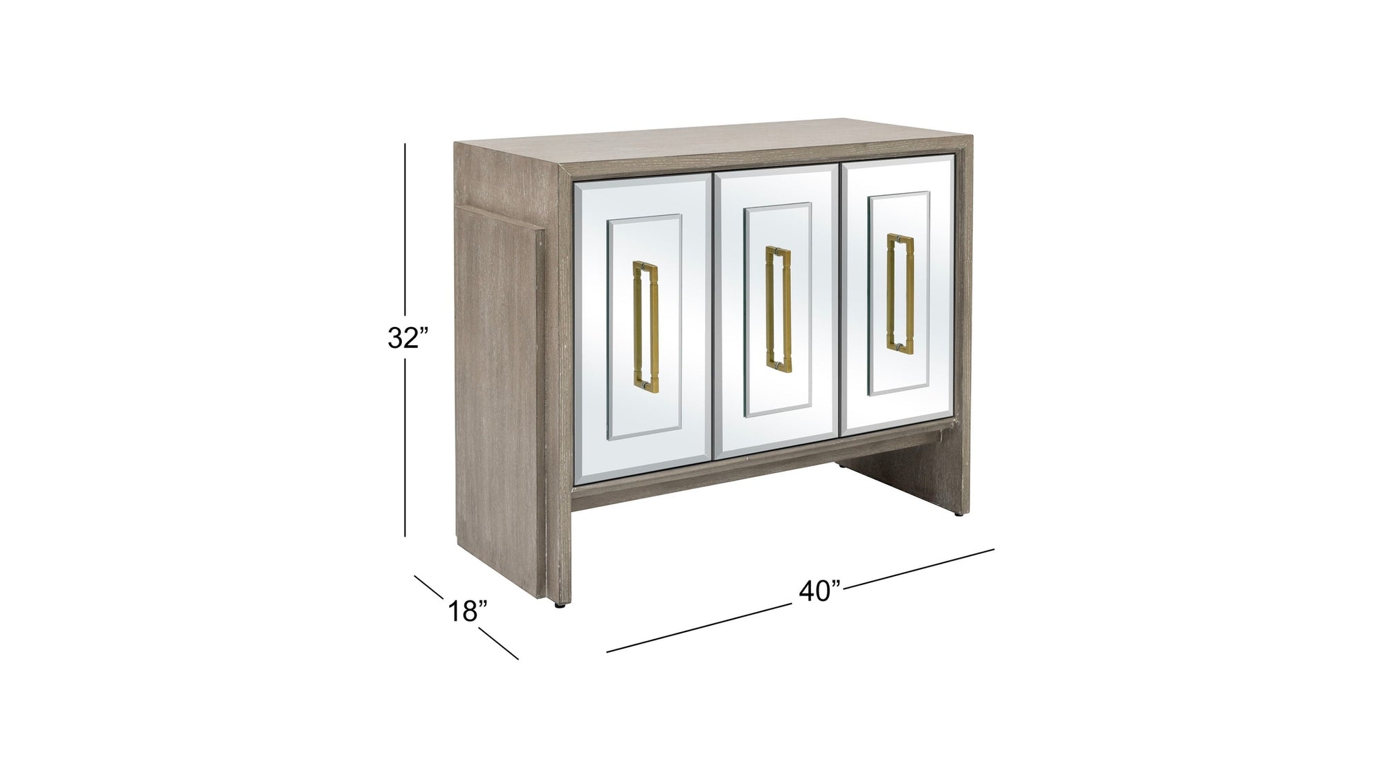 Lansing - Server - Cerused Gray Oak