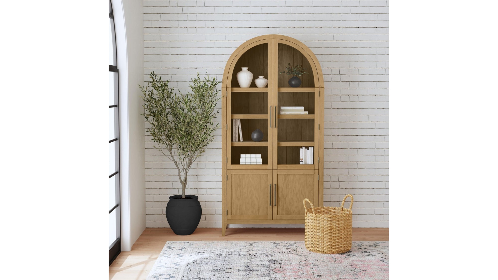 Fynn - Display Cabinet - Blonde Tan