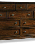 Leesburg - Dresser - Dark Brown