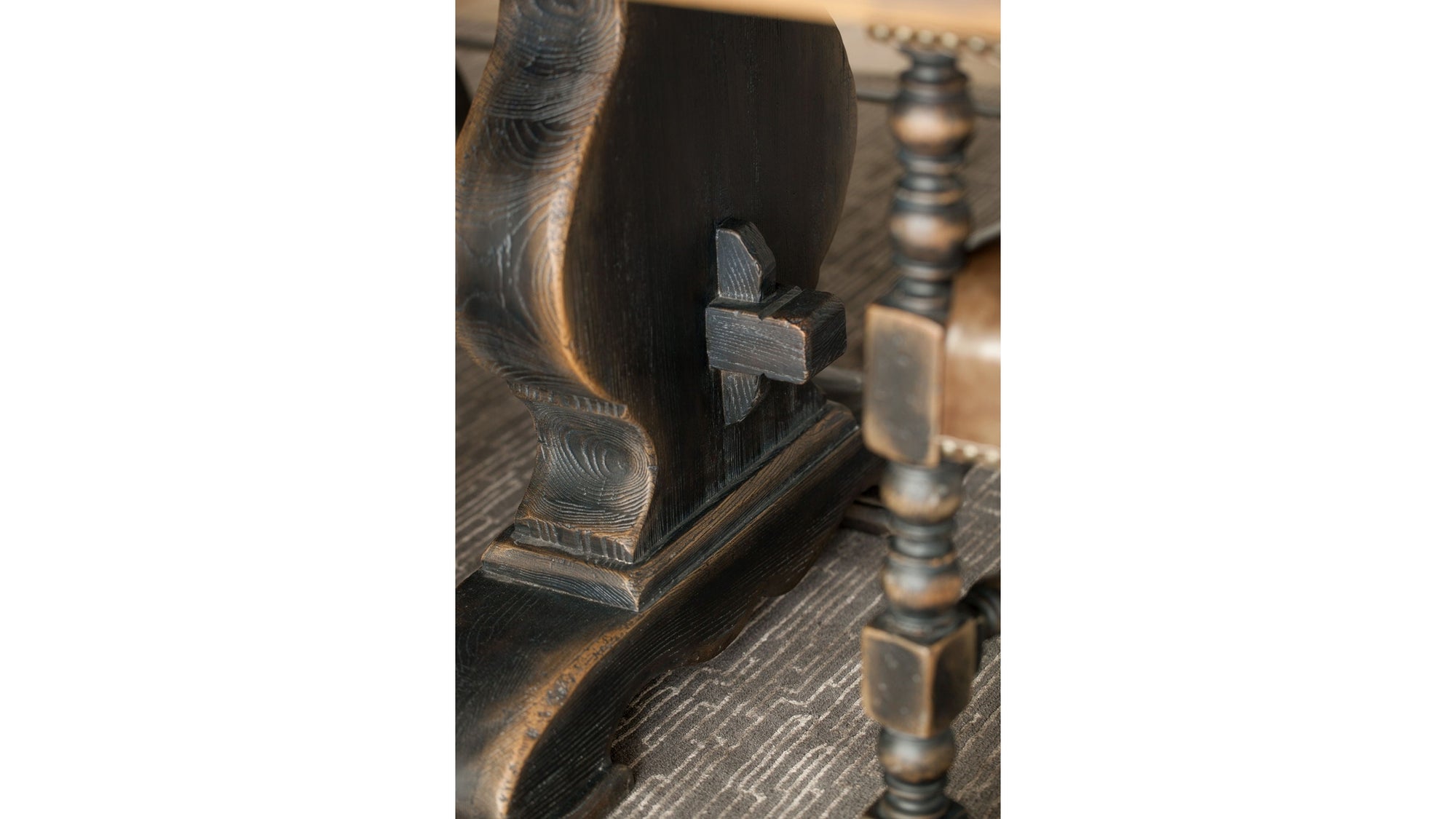 Hill Country - Bandera 86" Table With 2-18" Leaves - Dark Brown